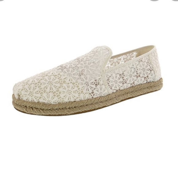 Toms Shoes - Toms | White Lace Alpargata Shoes | 8